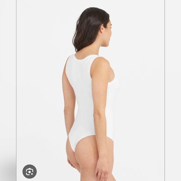 (2)Spanx Suit Yourself Scoop Neck Tank Bodysuit (1-White & 1-Black) - Picture 3 of 14